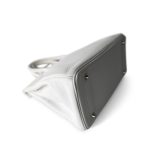 Birkin 30 White Taurillon Clemence Leather Palladium Plated I Square Stamp - Image 5