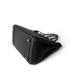 Birkin 25 Black Togo Rose Gold Plated Y Stamp - Image 5