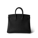 Birkin 25 Noir Black Veau Togo Leather Gold Hardware
