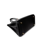 Birkin 30 Black Box Calfskin Gold Plated G Square Stamp - Image 13
