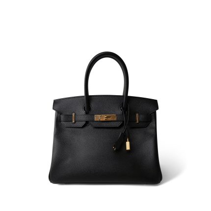 Birkin 30 Black Epsom Gold Plated Z Stamp