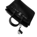 Birkin 30 Black Noir Vachette Ardennes Gold Plated Hardware - Image 6