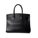Birkin 30 Black Noir Vachette Ardennes Gold Plated Hardware - Image 11