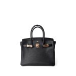 Birkin 30 Noir Togo Rose Gold Plated Hardware D Stamp - Image 11