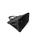 Birkin 30 Noir Togo Rose Gold Plated Hardware D Stamp - Image 8