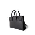 Birkin Sellier 15 Black Epsom Palladium Plated O Stamp - Image 9
