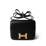 Constance 18 Black Box Calfskin Gold Plated A Stamp