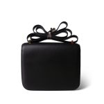 Constance 18 Black Box Calfskin Gold Plated A Stamp - Image 3