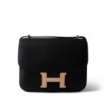 Constance 18 Black Epsom Rose Gold Plated B Stamp - Image 2