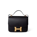 Constance 24 Black Epsom Gold Plated C Stamp - Image 3