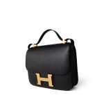 Constance 24 Black Epsom Gold Plated C Stamp - Image 6