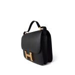 Constance 24 Black Epsom Gold Plated C Stamp - Image 4