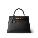 Kelly Sellier 28 Black Epsom Gold Plated C Stamp - Image 3