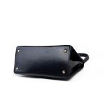 Hermes Vintage Mini Kelly Navy Box Calfskin Leather Shoulder Bag - Image 4