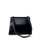 Hermes Vintage Mini Kelly Navy Box Calfskin Leather Shoulder Bag - Image 8