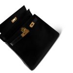 Kelly 28 Black Box Calfskin Gold Plated (H) Stamp - Image 12