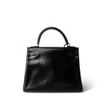 Kelly 28 Black Box Calfskin Gold Plated (H) Stamp - Image 2