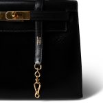 Kelly 28 Black Box Calfskin Gold Plated - Image 2