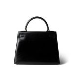 Kelly 28 Black Box Calfskin Gold Plated - Image 6