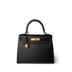 Kelly 28 Black Epsom Gold Plated B Stamp - Image 2