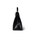 Kelly 32 Black Box Calfskin Gold Plated A Square Stamp - Image 7