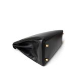 Kelly 32 Black Box Calfskin Gold Plated A Square Stamp - Image 2