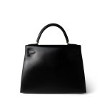 Kelly Sellier 28 Black Box Calfskin Gold Plated (V) Stamp - Image 4