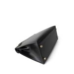 Kelly Sellier 28 Black Box Calfskin Gold Plated X Circle Stamp - Image 7