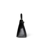 Kelly Sellier 28 Black Box Calfskin Gold Plated X Circle Stamp - Image 3