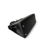 Kelly Sellier 28 Black Box Calfskin Gold Plated X Circle Stamp - Image 8