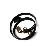 Kelly Sellier 28 Black Box Calfskin Gold Plated X Circle Stamp - Image 13
