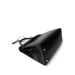 Kelly Sellier 28 Black Box Calfskin Gold Plated X Circle Stamp - Image 16