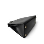 Kelly Sellier 28 Black Box Calfskin Gold Plated Y Circle Stamp - Image 7