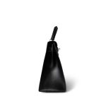 Kelly Sellier 28 Black Box Calfskin Gold Plated Y Circle Stamp - Image 3