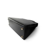 Kelly Sellier 28 Black Box Calfskin Gold Plated Y Circle Stamp - Image 5