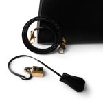 Kelly Sellier 28 Black Box Calfskin Gold Plated Y Circle Stamp - Image 10