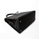Kelly Sellier 28 Box Calfskin Gold Plated Hardware M Circle Stamp - Image 17