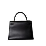 Kelly Sellier 28 Box Calfskin Gold Plated Hardware M Circle Stamp - Image 7