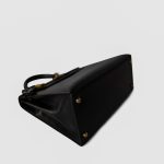 Kelly Sellier 28 Box Calfskin Gold Plated Hardware M Circle Stamp - Image 15
