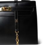 Kelly Sellier 32 Black Box Calfskin Gold Plated (U) Stamp - Image 4