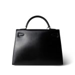 Kelly Sellier 32 Black Box Calfskin Gold Plated (U) Stamp - Image 10