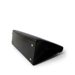 Kelly Sellier 32 Black Box Calfskin Gold Plated (U) Stamp - Image 17