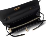 Kelly Wallet To Go Black Veau Epsom Gold Plated B Stamp - Image 16