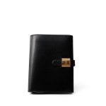 Vintage Kelly 28 Black Box Calfskin Gold Plated X Circle Stamp w/ Wallet - Image 14