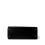 Vintage Kelly 28 Black Box Calfskin Gold Plated X Circle Stamp w/ Wallet - Image 10