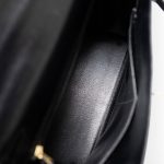 Vintage Kelly 28 Black Box Calfskin Gold Plated X Circle Stamp w/ Wallet - Image 8