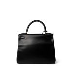 Vintage Kelly Retourne 28 Black Box Calfskin Gold Plated ￼C Square Stamp - Image 8