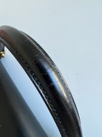 Vintage Kelly Sellier 28 Black Box Calfskin Gold Plated R Circle Stamp - Image 21