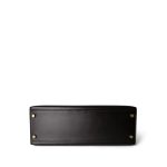 Vintage Kelly Sellier 28 Black Box Calfskin Gold Plated R Circle Stamp - Image 13