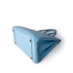 Birkin 30 Bleu Celeste Epsom Palladium Plated O Square Stamp - Image 5